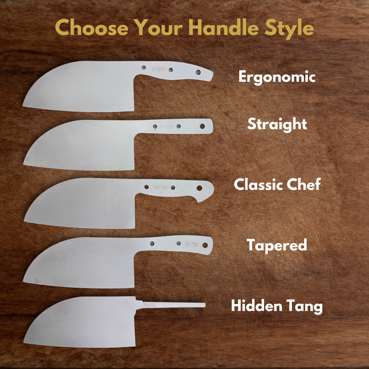 Serbian Cleaver Maker Ready Blade Blank – 1084, 80CrV2 or AEB-L Steel