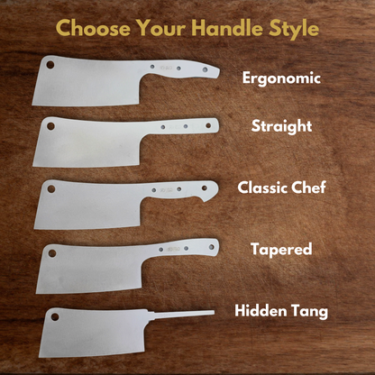 Cleaver Maker Ready Blade Blank – 1084, 80CrV2 or AEB-L Steel