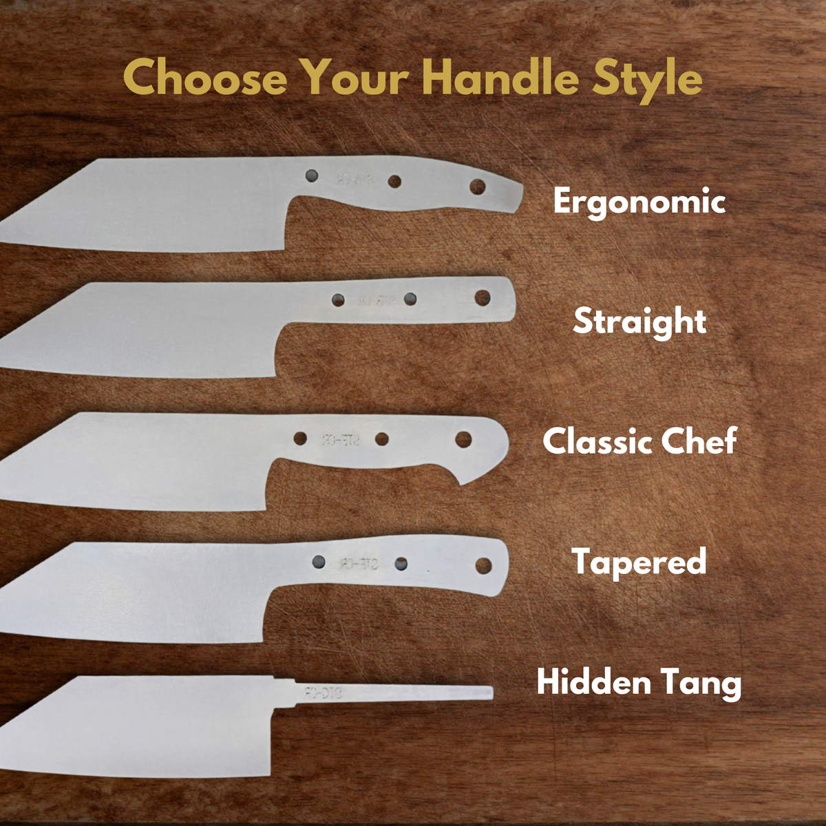 Station Knife Maker Ready Blade Blank – 1084, 80CrV2 or AEB-L Steel