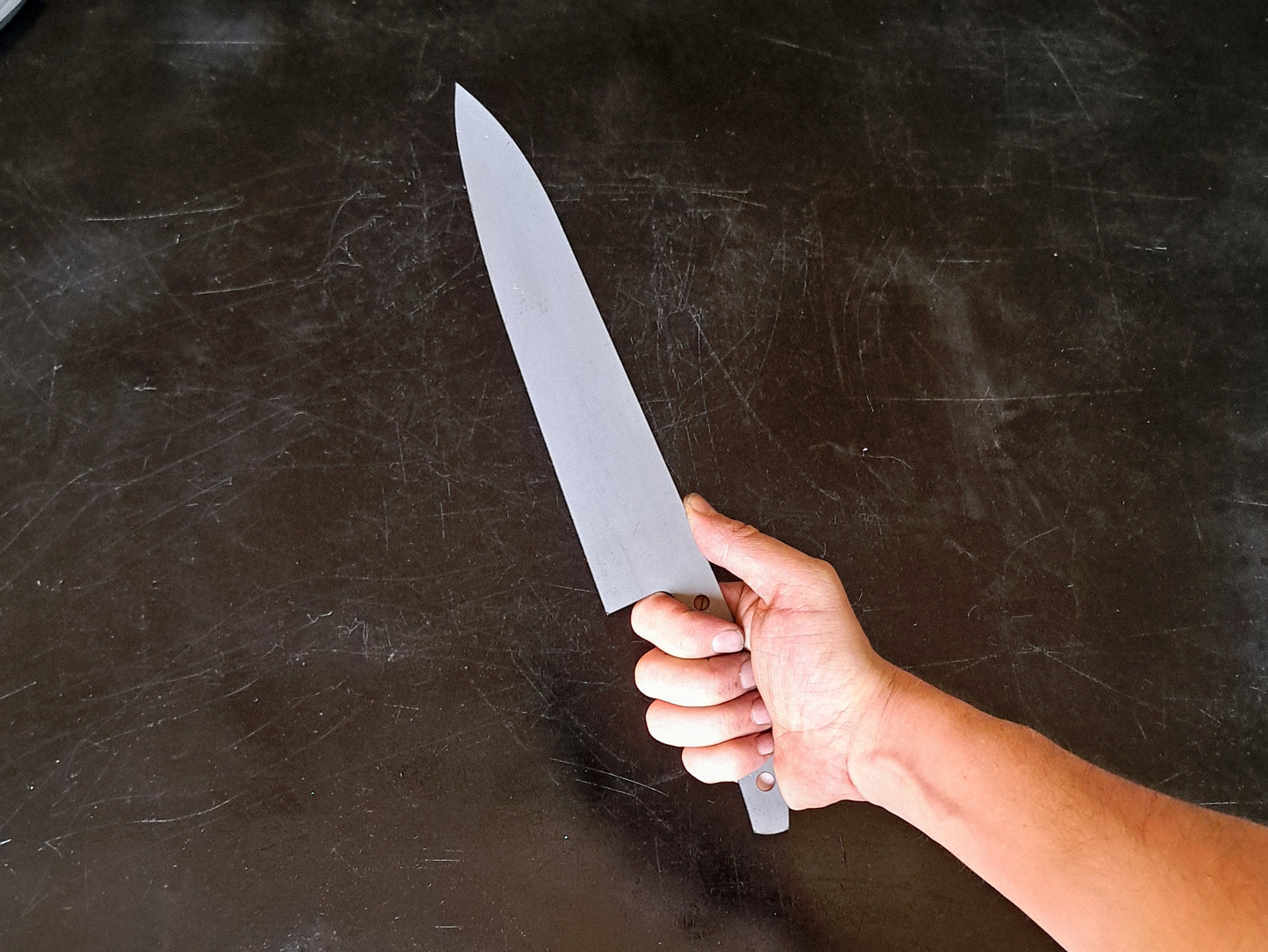 Gyuto Chef Knife Blank (Unfinished): Stainless Steel or High Carbon, DIY Kitchen Knife