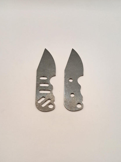 Small Urban Drop Point Knife Blank (unfinished): High-Carbon or Stainless Steel, DIY Knife Making