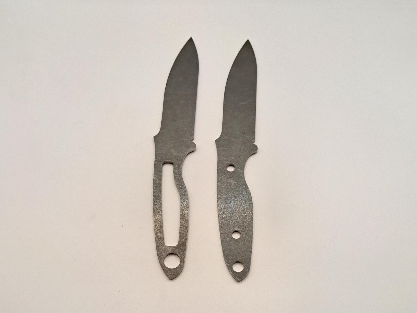 Tactical Drop Point Knife Blank (Unfinished): High Carbon Steel, USA Made DIY Blade (Unfinished)