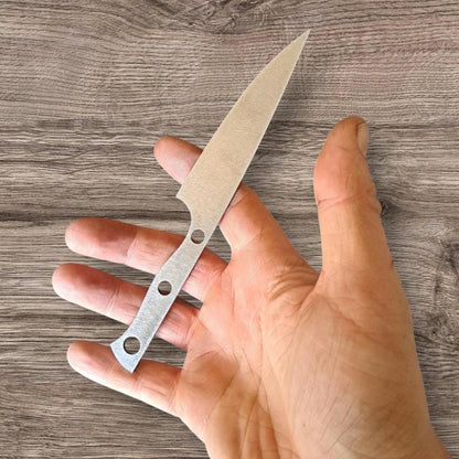 Small Paring Knife Blade Blank (Unfinished): Nitro-V Stainless, DIY Kitchen Knife Making