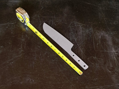 Santoku Chef Knife Blank (Unfinished): Stainless Steel or High Carbon, DIY Kitchen Knife