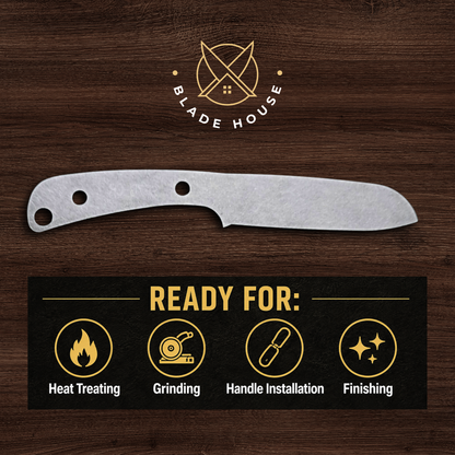 Sheepsfoot Maker Ready Knife Blank | 1084, 80CrV2, AEB-L & D2