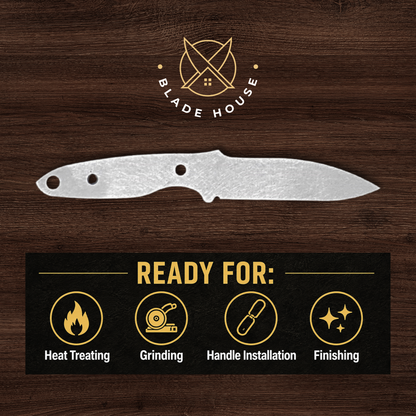 Seal Pup Maker Ready Knife Blank | 1084, 80CrV2, AEB-L & D2