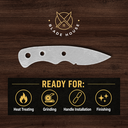 Mini Drop Maker Ready Knife Blank | 1084, 80CrV2, AEB-L & D2