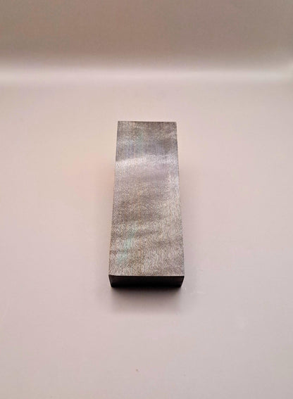Charcoal Black Curly Maple Knife Handle Block: Stabilized Woodworking Material