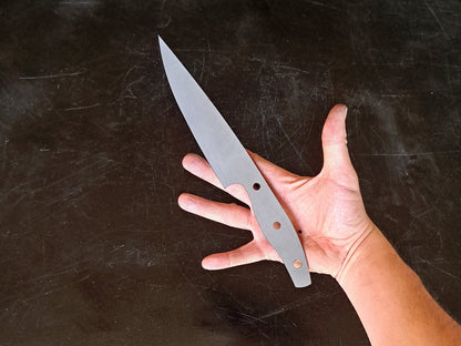 Utility Knife Blade Blank (Unfinished): Stainless or High Carbon Steel, DIY Kitchen Knife