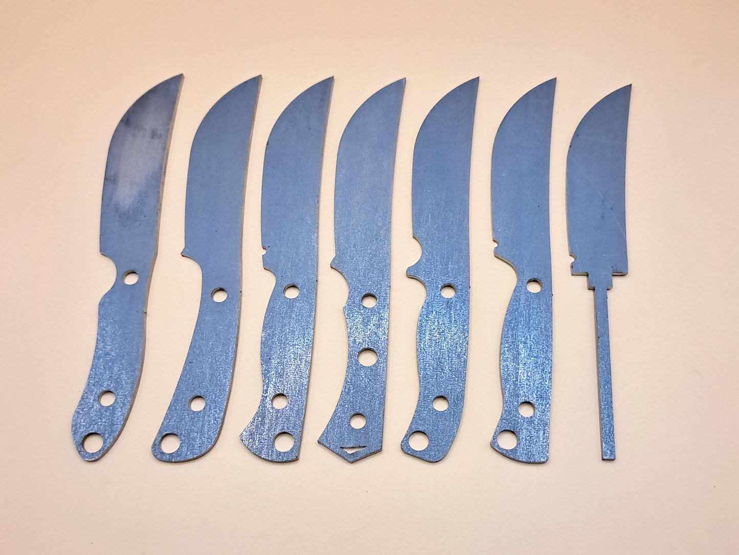7 Inch Skinner Knife Blank (Unfinished): High Carbon or Stainless Steel, DIY Blade