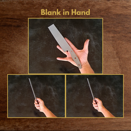 Nakiri Maker Ready Blade Blank – 1084, 80CrV2 or AEB-L Steel