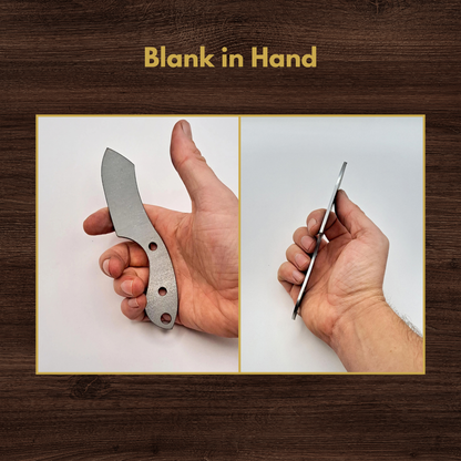 Mini Cleaver Maker Ready Knife Blank | 1084, 80CrV2, AEB-L & D2