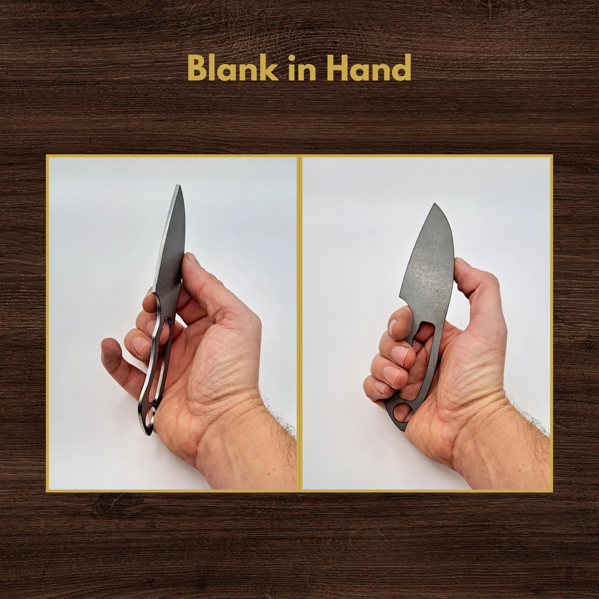 Straight Edge Maker Ready Knife Blank | 1084, 80CrV2, AEB-L & D2