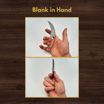 Karambit Maker Ready Knife Blank | 1084, 80CrV2, AEB-L & D2