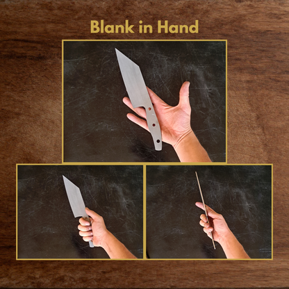 Station Knife Maker Ready Blade Blank – 1084, 80CrV2 or AEB-L Steel