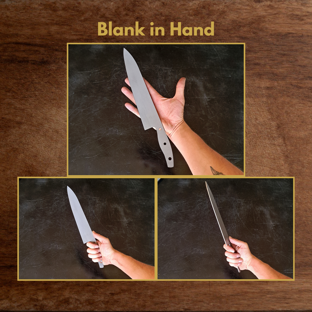 Gyuto Maker Ready Blade Blank – 1084, 80CrV2 or AEB-L Steel