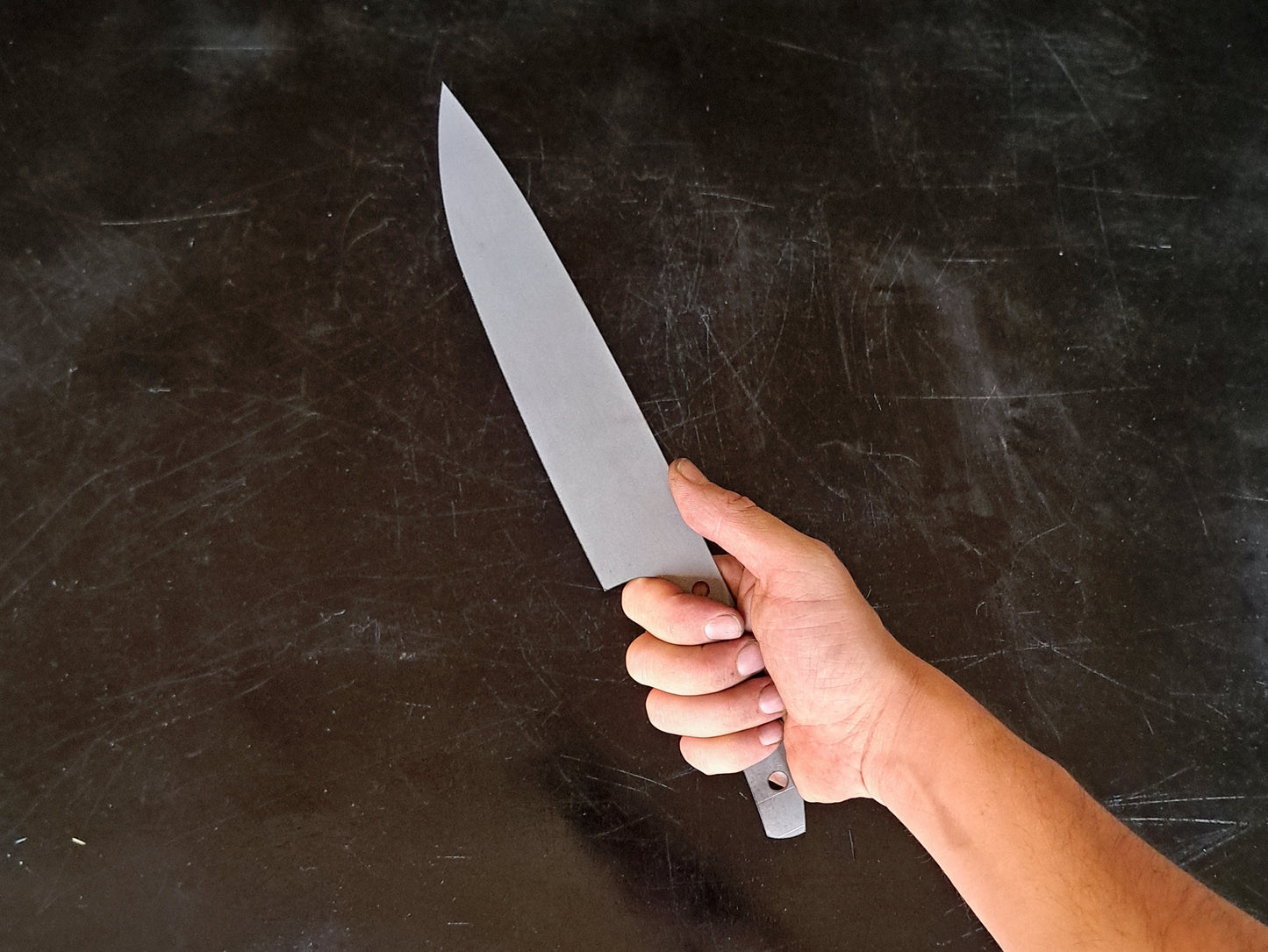 Chef Knife Blade Blank (Unfinished): Stainless or High Carbon Steel, DIY Kitchen Knife
