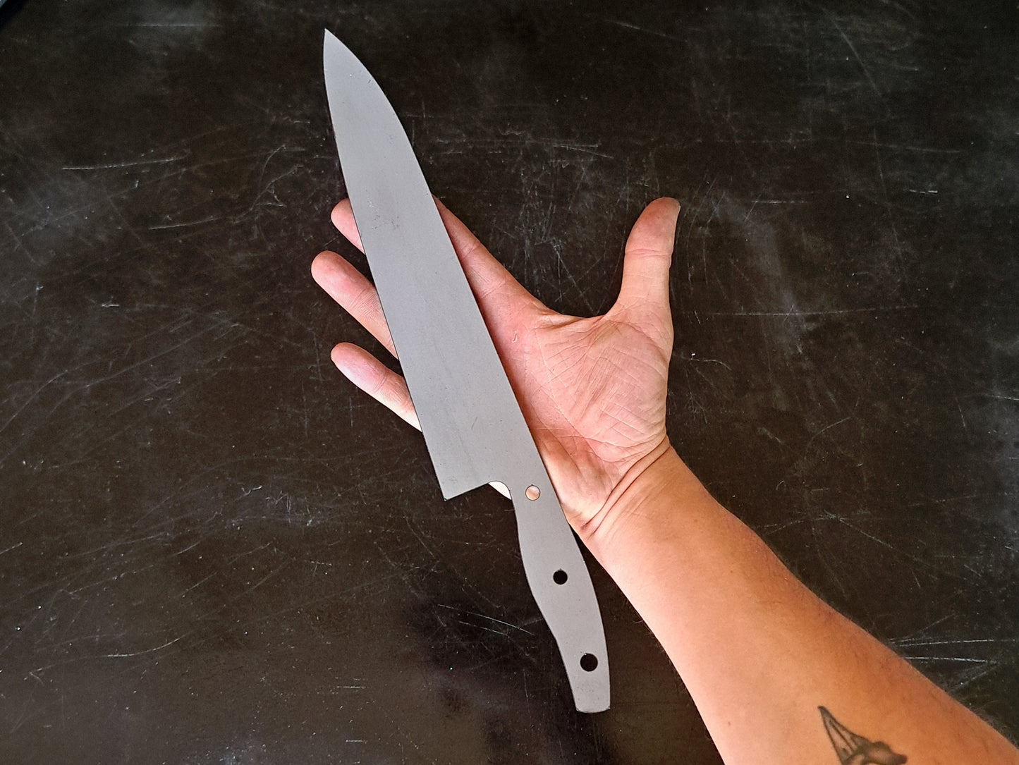 Gyuto Chef Knife Blank (Unfinished): Stainless Steel or High Carbon, DIY Kitchen Knife