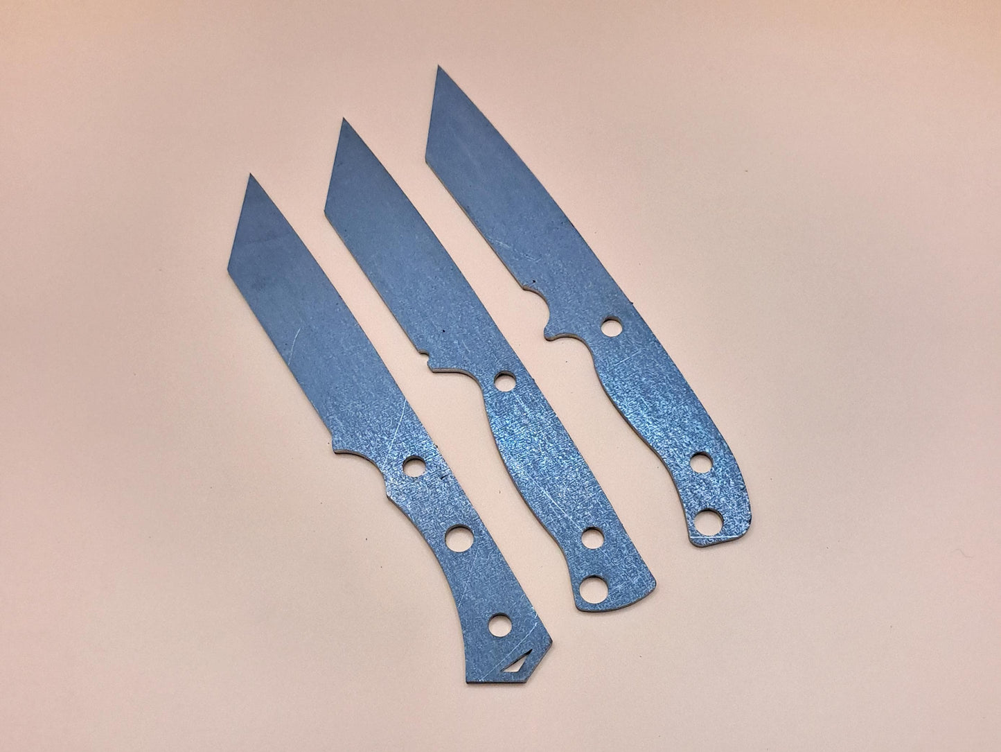 7 Inch Tanto Knife Blank (Unfinished): High Carbon or Stainless Steel, DIY Blade