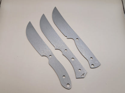 9 Inch Skinner Knife Blank (Unfinished): High Carbon or Stainless Steel, DIY Blade