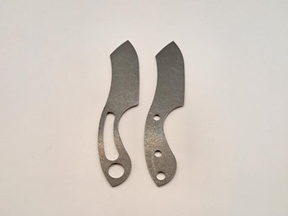 Mini Cleaver EDC Knife Blank (Unfinished): High Carbon or Stainless Steel, DIY Blade