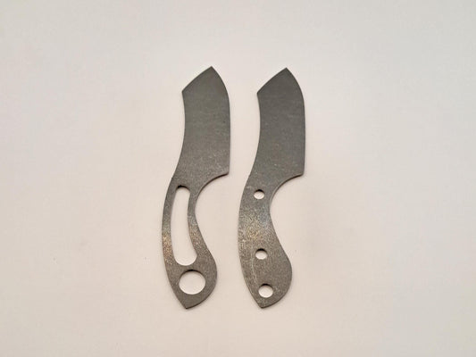 Mini Cleaver EDC Knife Blank (Unfinished): High Carbon or Stainless Steel, DIY Blade