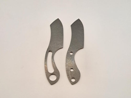 Mini Cleaver EDC Knife Blank (Unfinished): High Carbon or Stainless Steel, DIY Blade