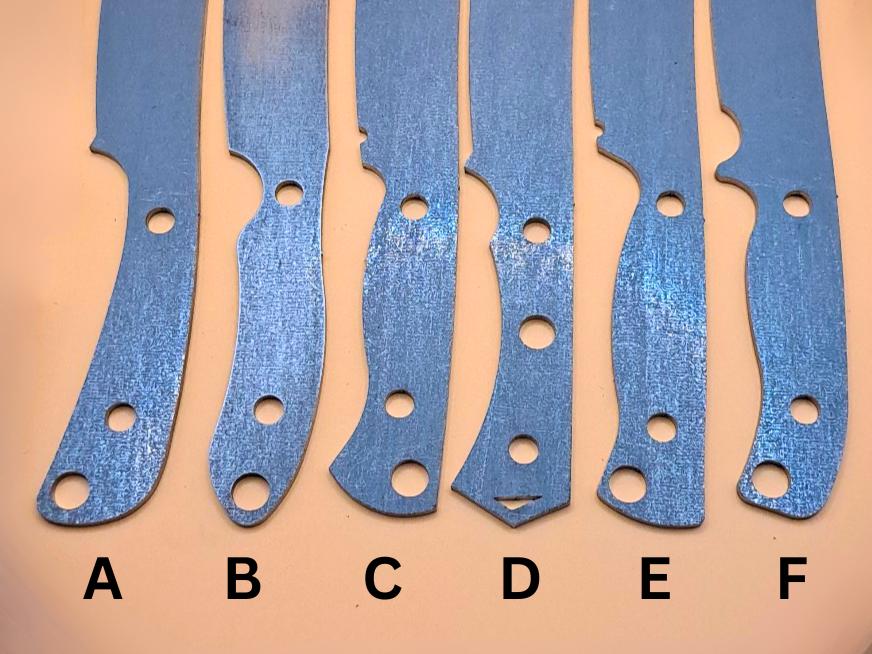 DIY Hunting Knife Making Kit: 7 Inch Drop Point High Carbon Steel Blade, Exotic Wood Handles