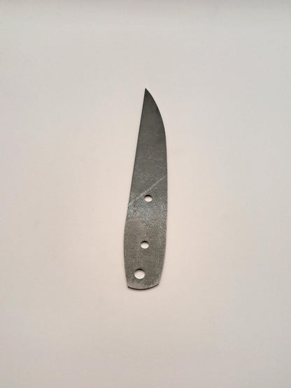 Tactical Drop Point Knife Blank (Unfinished): High Carbon Steel or Stainless Steel, DIY Blade