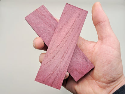 Purpleheart Knife Scales: Exotic Hardwood DIY Knife Handle Blanks