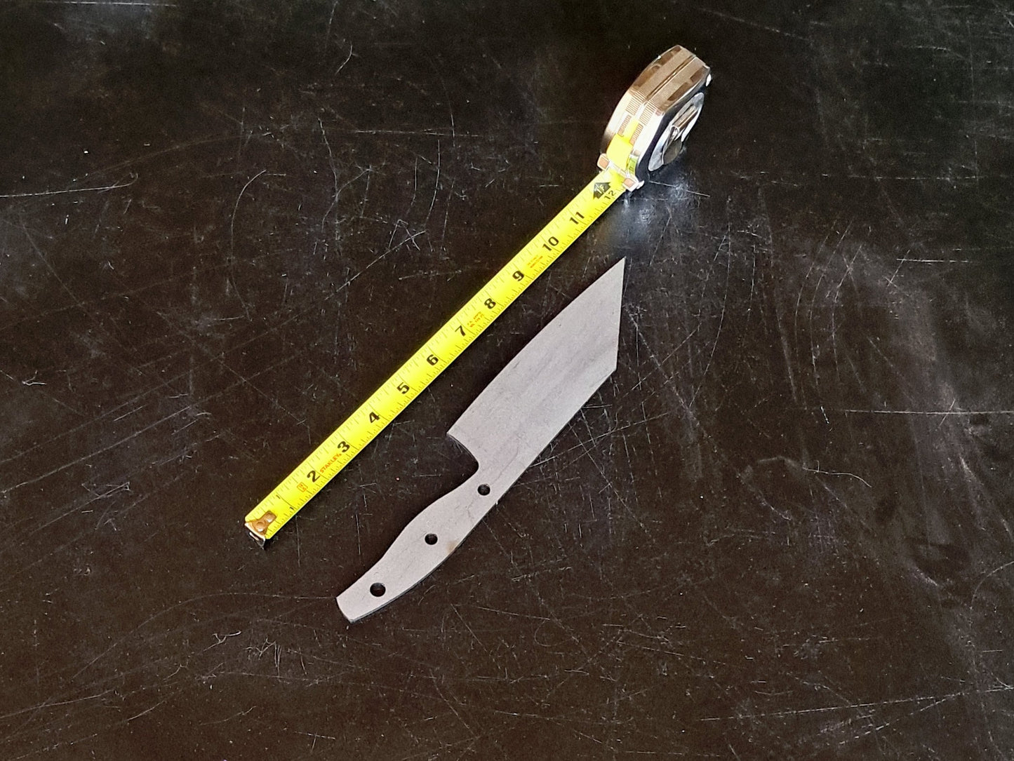 Station Chef Knife Blade Blank (Unfinished): Stainless or High Carbon Steel, DIY Kitchen Knife