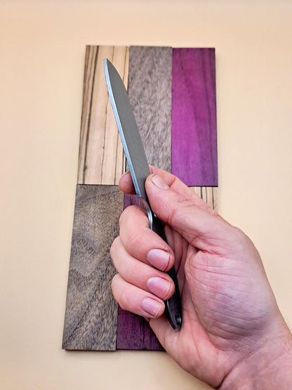 7 Inch Sheepsfoot Knife Blank (Unfinished): High Carbon or Stainless Steel, DIY Blade