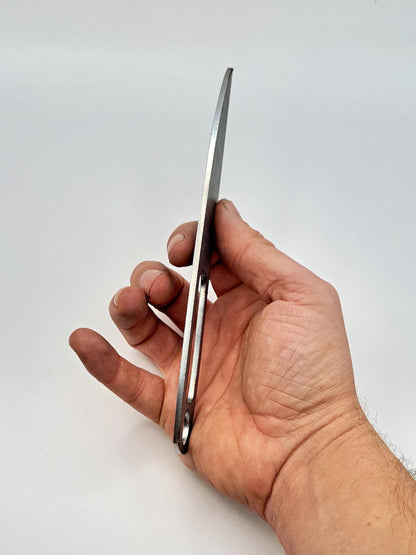 Tactical Drop Point Knife Blank (Unfinished): High Carbon Steel or Stainless Steel, DIY Blade