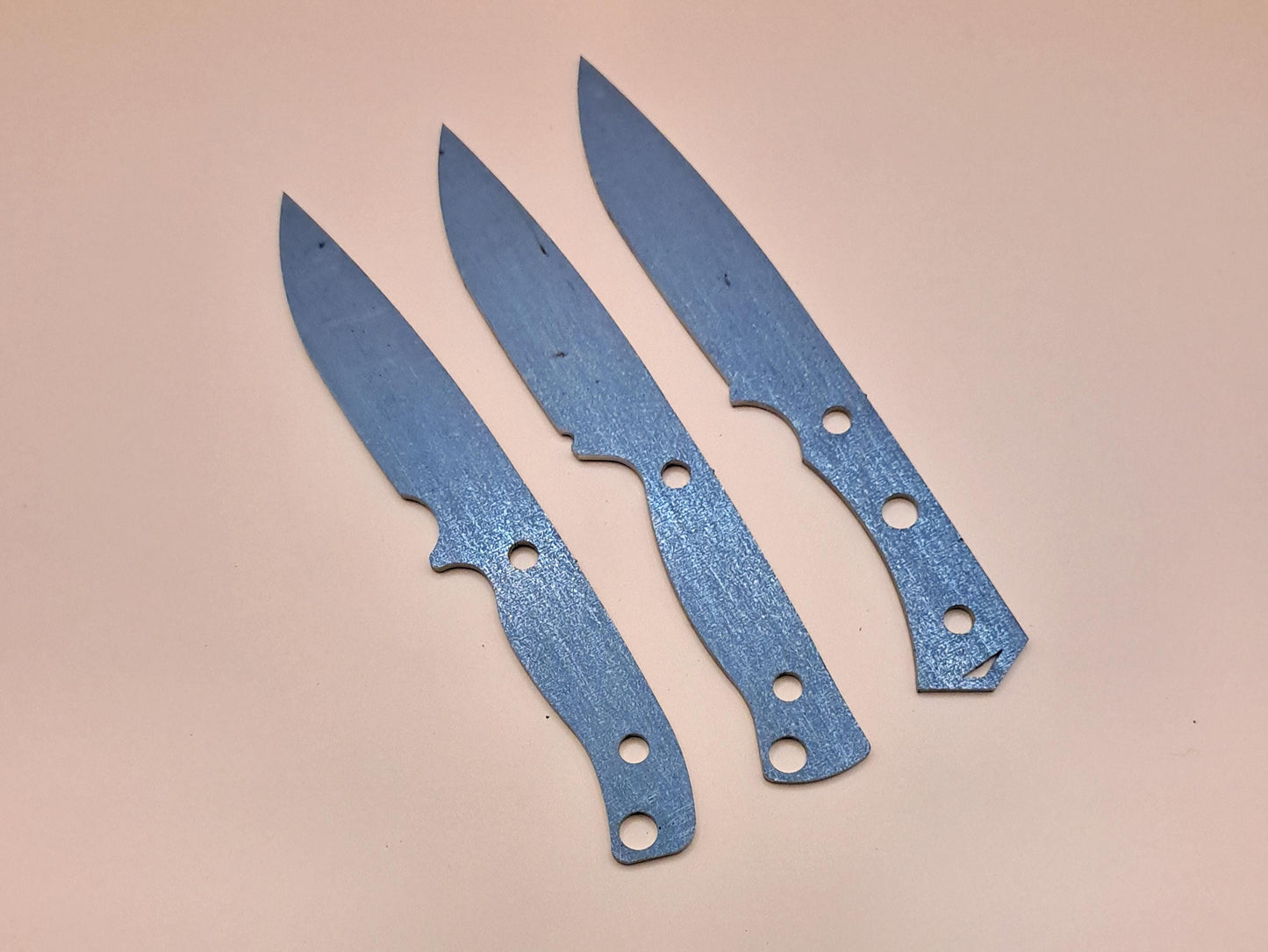 7 Inch Drop Point Knife Blank (Unfinished): High Carbon or Stainless Steel, DIY Blade