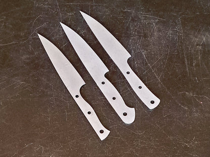Utility Knife Blade Blank (Unfinished): Stainless or High Carbon Steel, DIY Kitchen Knife