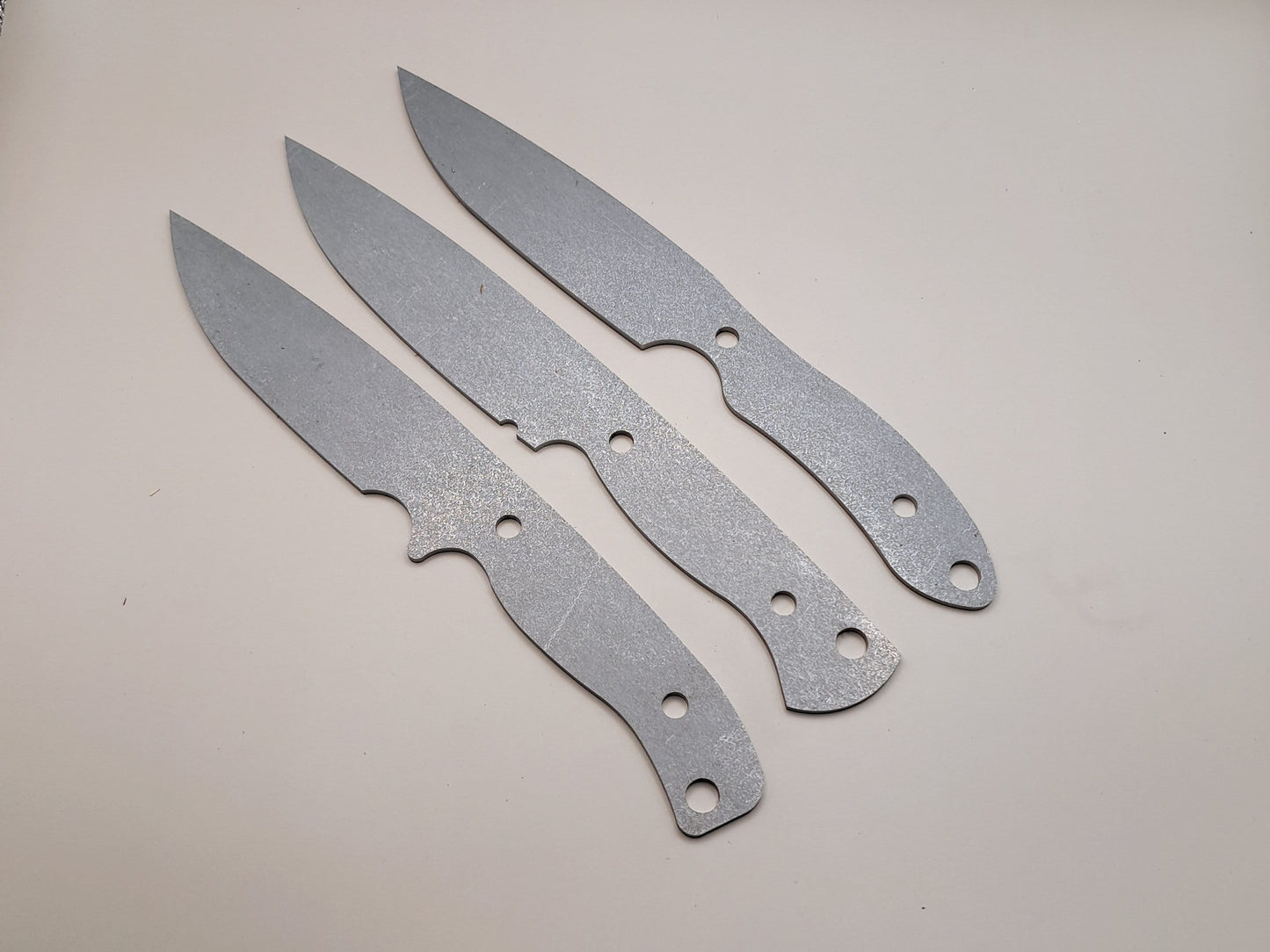 9 Inch Drop Point Knife Blank (Unfinished): High Carbon or Stainless Steel, DIY Blade