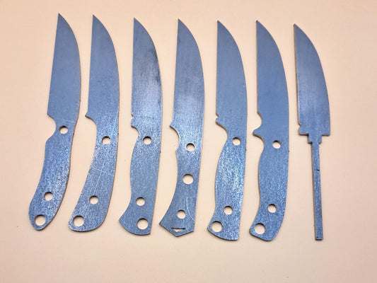 7 Inch Wharncliffe Knife Blank (Unfinished): DIY High Carbon or Stainless Steel Blade