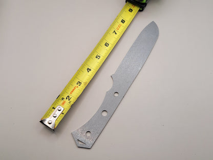 9 Inch Sheepsfoot Knife Blank (Unfinished): High Carbon or Stainless Steel, DIY Blade