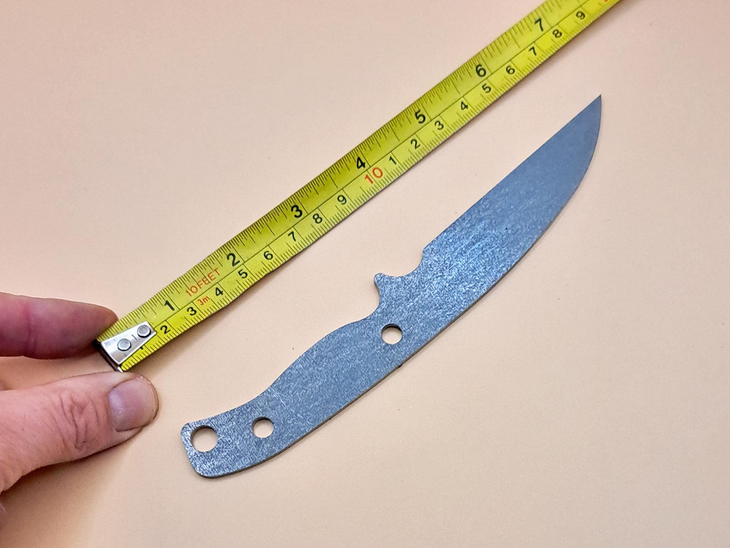 7 Inch Wharncliffe Knife Blank (Unfinished): DIY High Carbon or Stainless Steel Blade