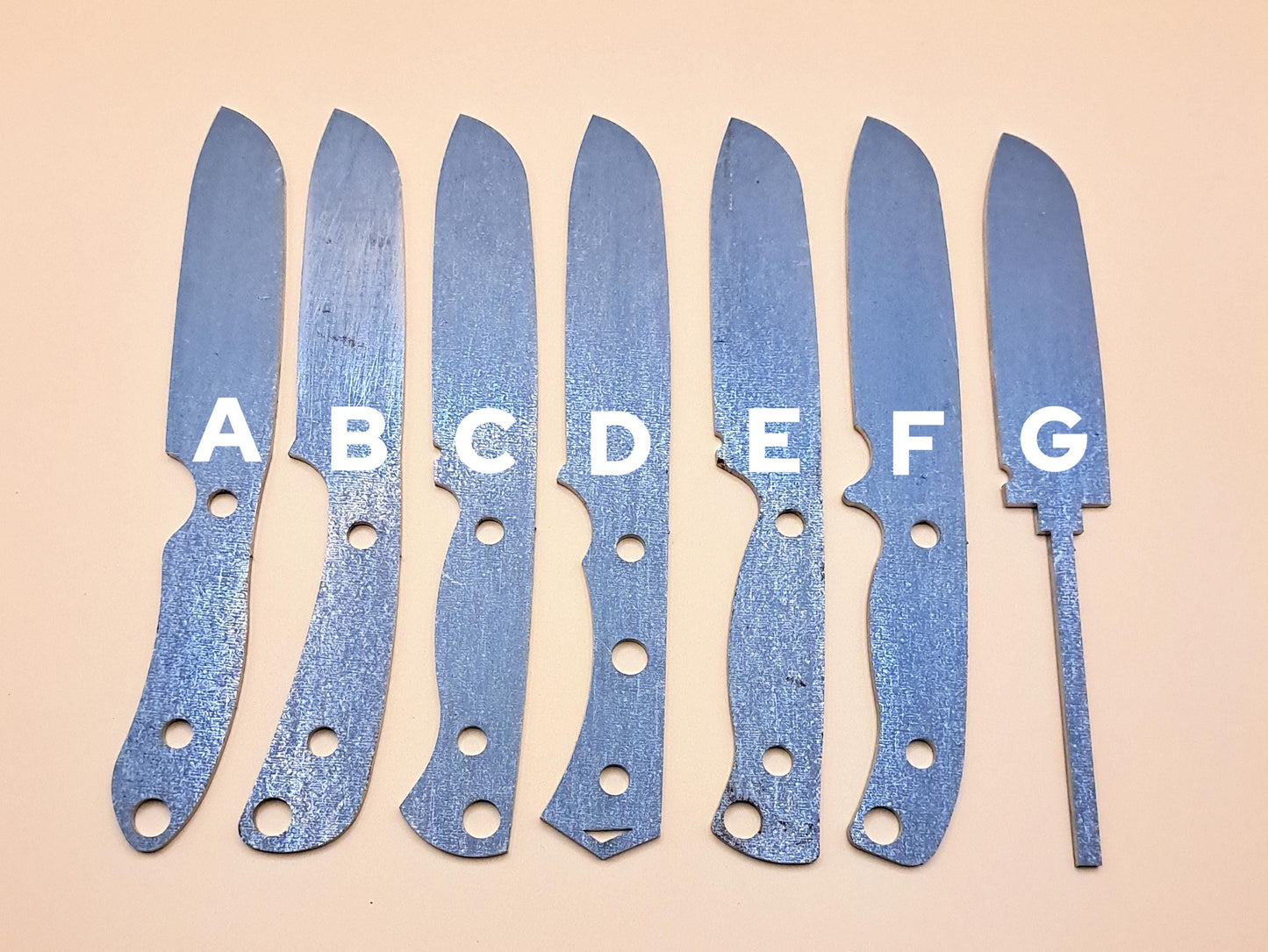 7 Inch Sheepsfoot Knife Blank (Unfinished): High Carbon or Stainless Steel, DIY Blade