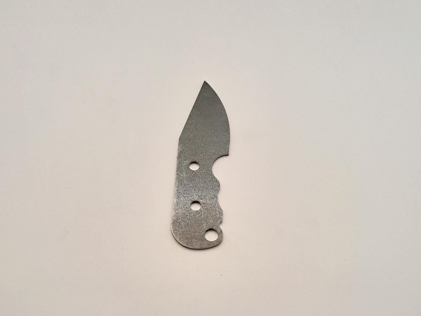 Small Urban Drop Point Knife Blank (unfinished): High-Carbon or Stainless Steel, DIY Knife Making