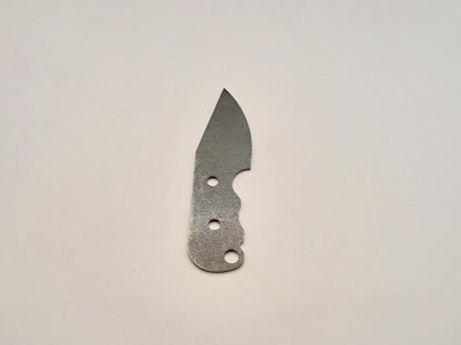 Small Urban Drop Point Knife Blank (unfinished): High-Carbon or Stainless Steel, DIY Knife Making