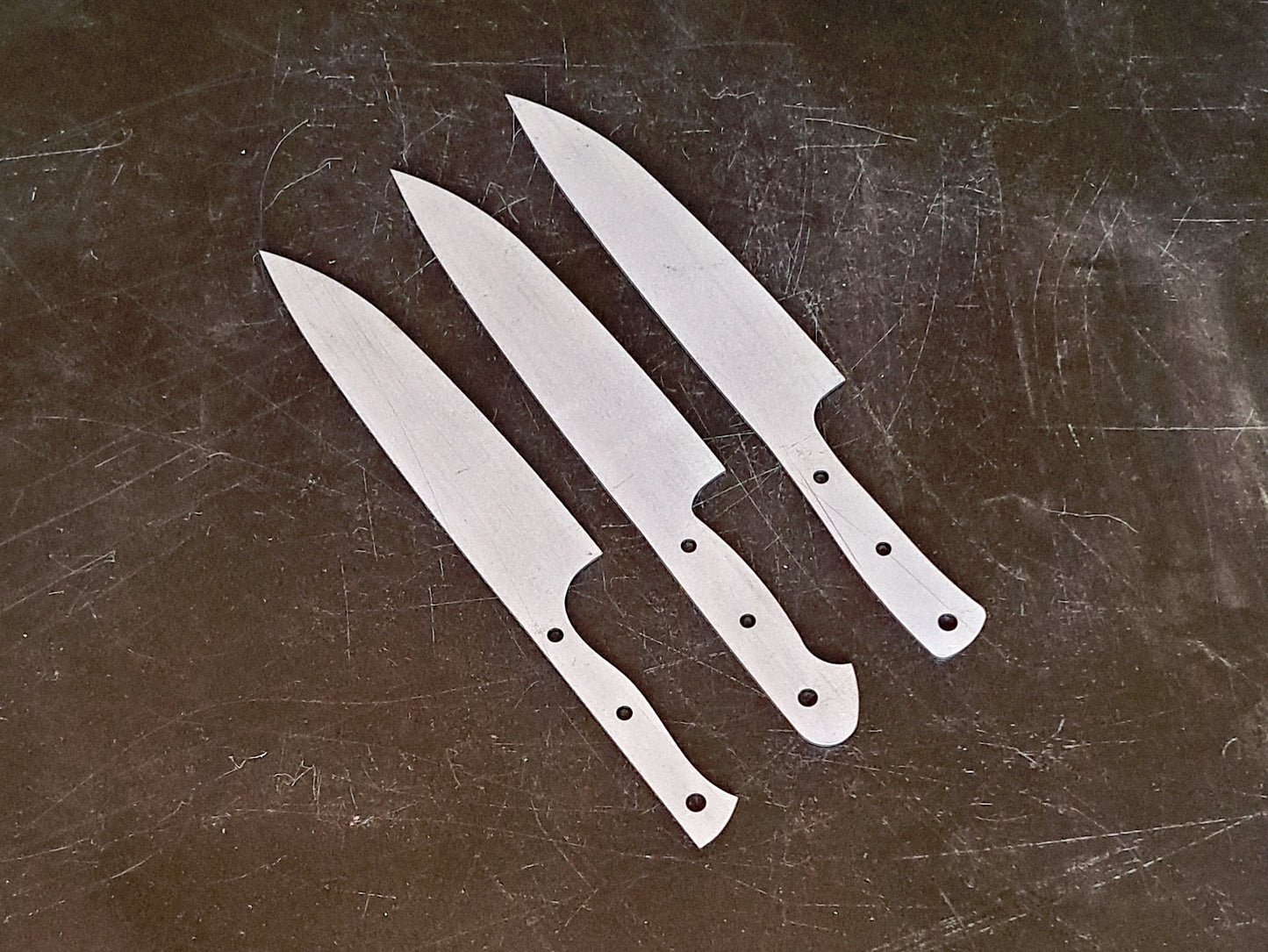 Chef Knife Blade Blank (Unfinished): Stainless or High Carbon Steel, DIY Kitchen Knife