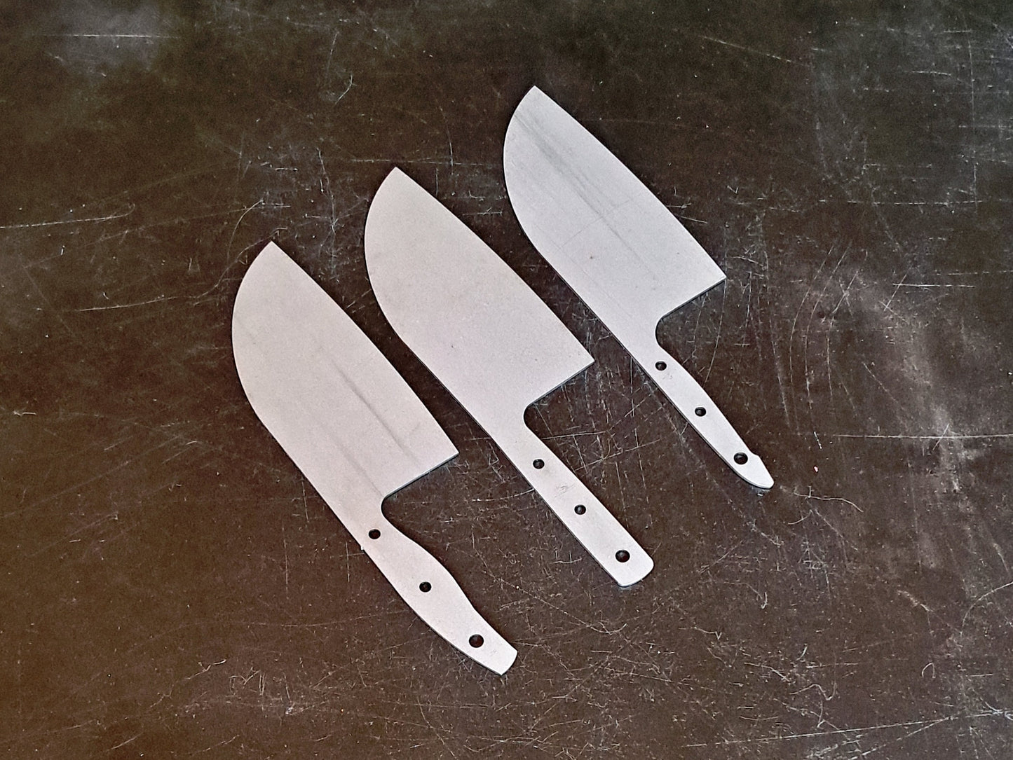 Serbian Cleaver Chef Knife Blank (Unfinished): Stainless or High Carbon Steel, DIY Kitchen Knife