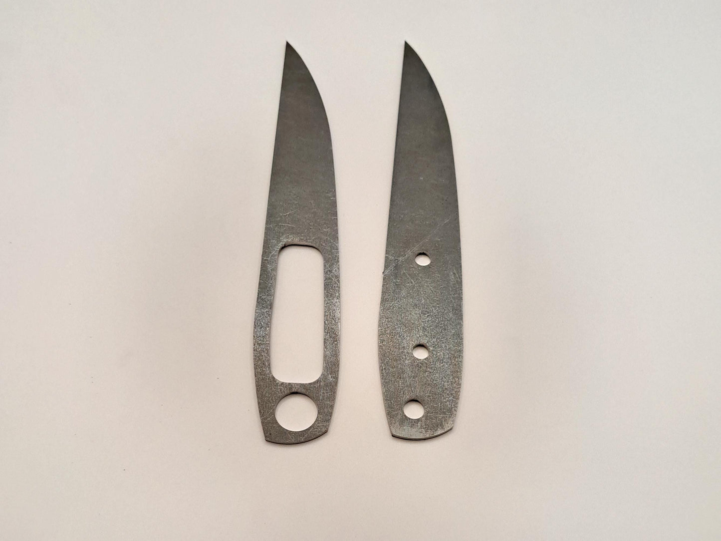 Tactical Drop Point Knife Blank (Unfinished): High Carbon Steel or Stainless Steel, DIY Blade