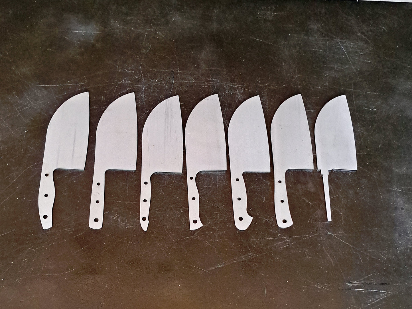 Serbian Cleaver Chef Knife Blank (Unfinished): Stainless or High Carbon Steel, DIY Kitchen Knife