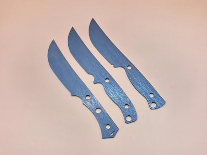 7 Inch Skinner Knife Blank (Unfinished): High Carbon or Stainless Steel, DIY Blade