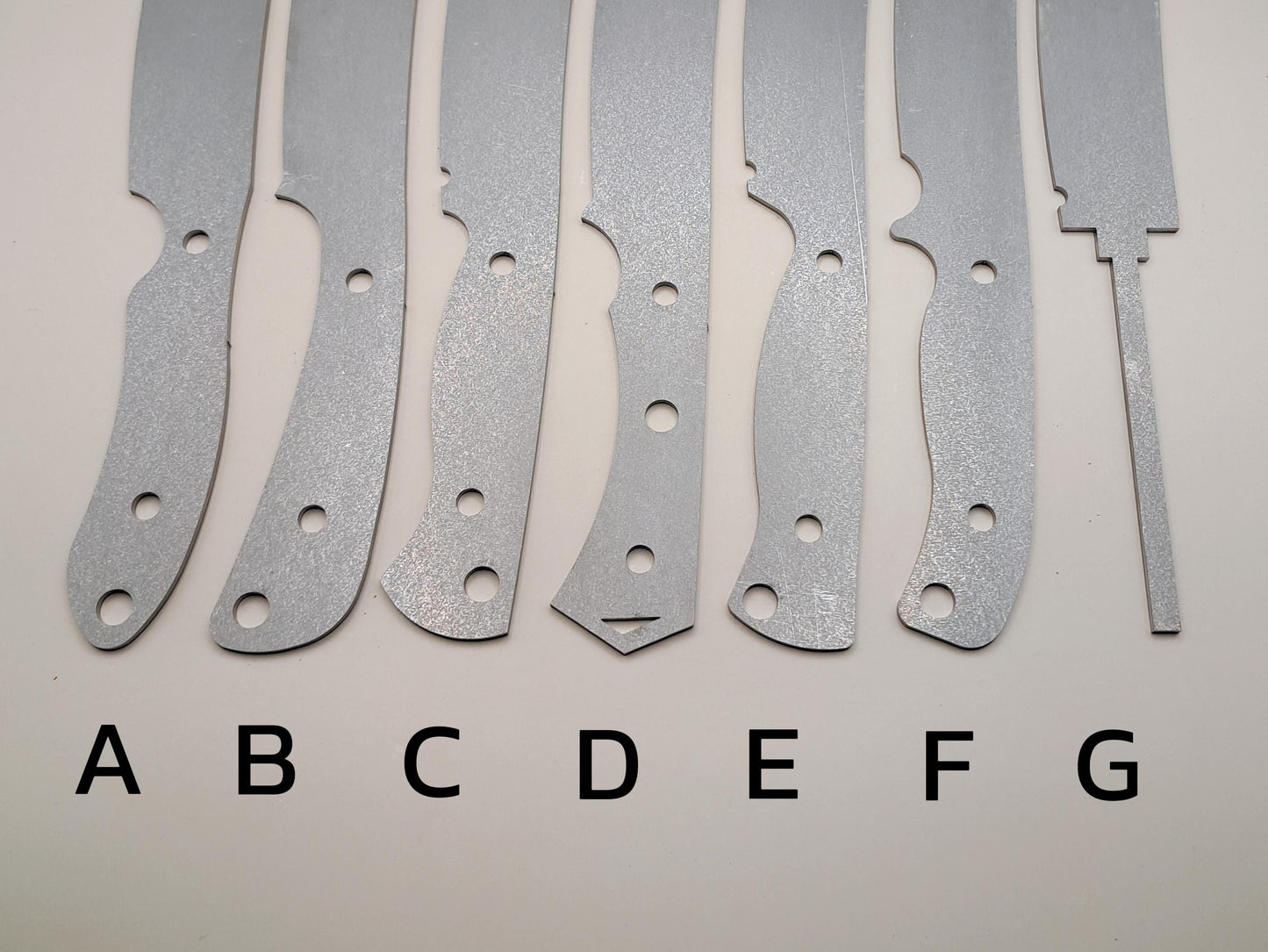9 Inch Skinner Knife Blank (Unfinished): High Carbon or Stainless Steel, DIY Blade