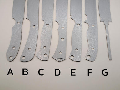 9 Inch Skinner Knife Blank (Unfinished): High Carbon or Stainless Steel, DIY Blade