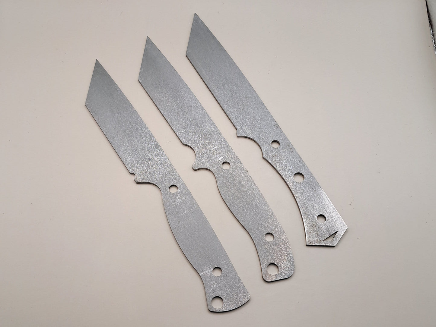 9 Inch Tanto Knife Blade Blank (Unfinished): High Carbon or Stainless Steel DIY Blade